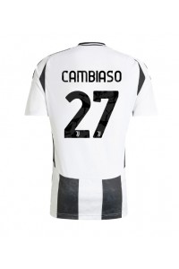 Fotbalové Dres Juventus Andrea Cambiaso #27 Domácí Oblečení 2024-25 Krátký Rukáv